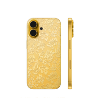 Coque OEM ODM pour iPhone 17 Pro Max, plaquée or avec texture profonde, design très prisé en Europe, accepte les commandes personnalisables