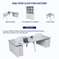 Bureau moderne Foshan pour chambre à coucher, table de bureau pour médecin, bureau simple avec rangement