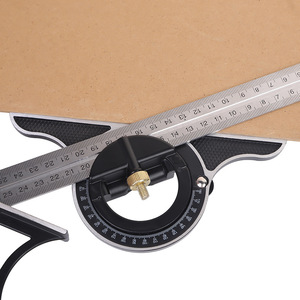 Aluminum Alloy Combination Angle Ruler 90 Degree 45 Degree Level Gauge Woodworking Measuring Tool - Product Image 2