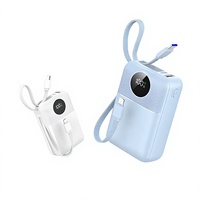 Batería Externa de Plástico con Certificación Nacional 3C, Carga Súper Rápida de 225W, Cable Integrado, 20000 mAh, Batería de Polímero de Litio