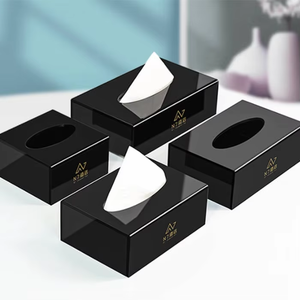 Акриловый держатель для салфеток, прозрачный диспенсер для салфеток для лица, листы для сушилки. Идеальное покрытие для ванной комнаты, стола - Product Image 2