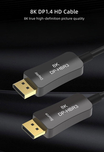 Câble DP vers DP <span class=keywords><strong>HD</strong></span> à fibre optique haute vitesse DP-HBR3 1.4V, DP1020 8K 60Hz 32.4Gbps - Product Image 2