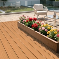 Planches de terrasse extérieures en composite bois-plastique (WPC) imperméables, antidérapantes, gaufrées 3D, ignifuges, pour terrasses et plateformes.