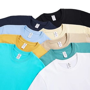 220gsm Cotton Oversized Drop‑Shoulder T‑Shirts, Custom Logo for Men & Women, White <b>Black</b> Casual Clothing - Product Image 1
