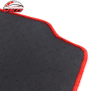 พรมปูพื้นสำหรับฮอนด้า ซีวิค 92-95 รถไลเนอร์ เวลอร์แถวที่ 1 แถวที่ 2 สีแดงพรมกันลื่น 4 ชิ้น - Product Image 3