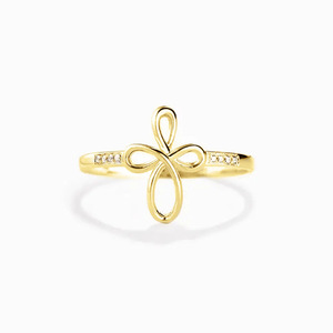 Anello Geometrico Minimalista Mobius per Donne, Gioiello da Dito Elegante e alla Moda - Product Image 1