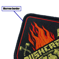 Patchs personnalisés de transfert de chaleur de broderie pour vêtements Patch de broderie de fer personnalisé sur les patchs de presse à chaud