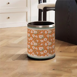 <span class=keywords><strong>Cubo</strong></span> de <span class=keywords><strong>basura</strong></span> de cuero grande de 10L estilo americano de mediados de siglo, <span class=keywords><strong>cubo</strong></span> sanitario de lujo con parte superior abierta para dormitorio y sala de estar - Product Image 6