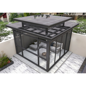 Nouveau design de maison préfabriquée quatre saisons en Australie <span class=keywords><strong>Sun</strong></span> House personnalisée en verre trempé et cadre en aluminium - Product Image 5