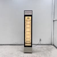Réfrigérateur commercial à porte simple, vitrine réfrigérée, mini-réfrigérateur, refroidisseur de boissons mince, réfrigérateur vertical