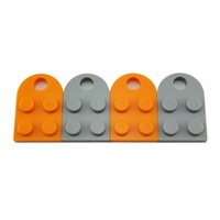 No.3176 Plaque de pièces en plastique modifiée 2x3 avec trou Jouet de construction créatif Blocs de construction en gros