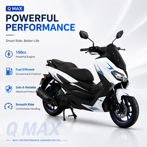 <span class=keywords><strong>Moto</strong></span> Haokai Q Max 150 150cc 10kW 4 temps, <span class=keywords><strong>moto</strong></span> de rue avec frein à disque ABS, pneus 120/70-13, réservoir de carburant de 10L, vitesse maximale supérieure à 80 km/h, Skd - Product Image 1
