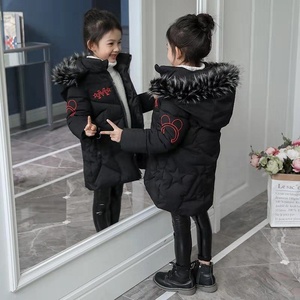Bébé fille vêtements vers le bas manteau 3-12y nouveau hiver rembourré veste chaude mode enfants à capuche Parkas filles fausse fourrure veste - Product Image 4