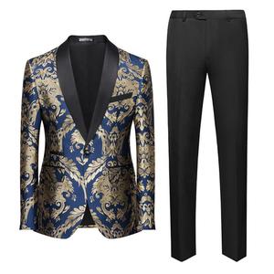 Nouveaux pantalons pour <span class=keywords><strong>homme</strong></span>, vêtements de soirée, tissu jacquard imprimé, <span class=keywords><strong>grande</strong></span> <span class=keywords><strong>taille</strong></span>, vert, costumes pour <span class=keywords><strong>homme</strong></span> - Product Image 3