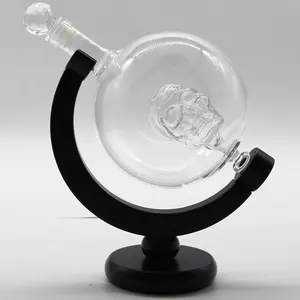 थोक 850ml अद्वितीय आकार उच्च Borosilicate ग्लास व्हिस्की ग्लोब कंटर सेट