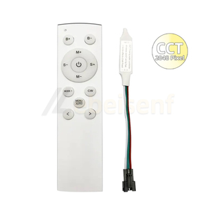 Kép màu Strip ánh sáng LED chảy nước mini điều khiển DC 12V 24V 2132 pixel hệ thống dây điện miễn phí + RF 12-Key không dây điều khiển từ xa - Product Image 1