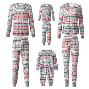 2023 famille correspondant vêtements noël pyjamas ensemble mère père enfants fils correspondant tenues bébé fille barboteuses vêtements de nuit pyjamas - Product Image 5