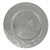 Assiettes de Présentation Rondes en Plastique PP Dorées, Élégantes, Luxueuses et Durables, Idéales pour Mariages, Fêtes, Personnalisables, Décoration d'Intérieur, Vaisselle – Vente en Gros