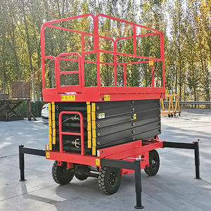 Plataforma Aérea Móvil de Tijera Hidráulica con Tracción, Elevador de Andamios, 6m 8m 10m 11m 12m 14m - Product Image 1