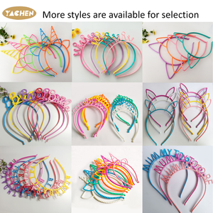 إكسسوارات شعر بلاستيكية على شكل وحيد القرن للفتيات من ياشن، عصابات رأس لتزيين حفلات أعياد الميلاد وحفلات التنكر - Product Image 6