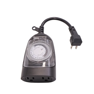 Hiện đại 24-giờ Ngoài Trời Màu Đen 3-căn cứ cửa hàng 125V cảm biến đếm ngược hình ảnh nhạy cảm hẹn giờ chiếu sáng vườn phụ kiện chiếu sáng - Product Image 2