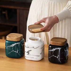 Đường Lưu Trữ <span class=keywords><strong>Jar</strong></span> Trà <span class=keywords><strong>Jar</strong></span> Cho Nhà Bếp Châu Âu Mô Hình Đơn Giản Gốm Kín Lọ Nhà Bếp Lưu Trữ Lọ Cà Phê Trà Lọ Với Nắp - Product Image 2