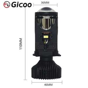 GICOO Faro Delantero LED H4 Y6 Y6D, Bombilla para Automóvil de 72W 16000LM, Lámpara Láser, Mini Proyector LED - Product Image 3