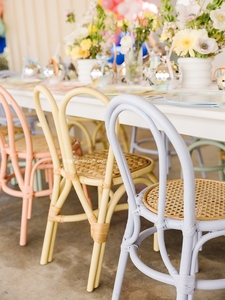 Silla Infantil de Ratán Hecha a Mano OEM ODM para Fiestas de Cumpleaños, Muebles Infantiles de Mimbre Ecológicos y Naturales con MOQ Bajo - Product Image 4