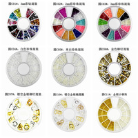 SunelPort Perhiasan Kuku 3D Kartun Jelly 2mm Berlian Warna-warni 12 Warna Kotak Disk Akrilik Cerah Datar DIY Ornamen Kuku Berkilau