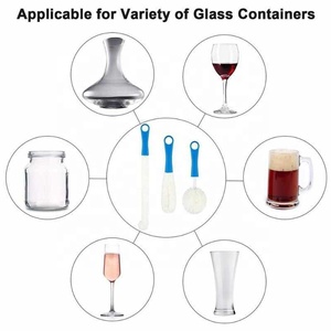 Brosse de nettoyage créative Long cou pliable mousse pointe gobelet verre carafe verres à pied tasse brosse de lavage pour vin rouge tasse verres - Product Image 6