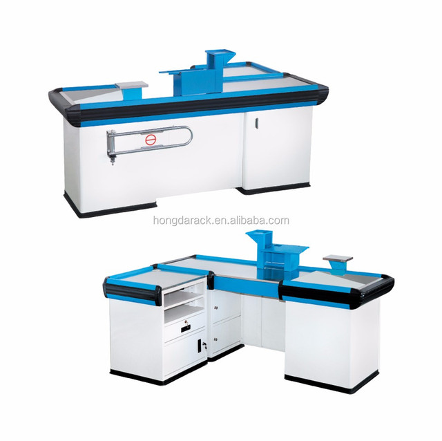 Made in China Supermarket Design Modern Small Grocery Store Checkout Counter