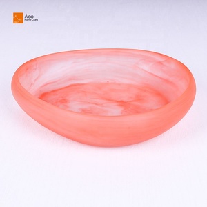 Phong Cách Hiện Đại Sáng Tạo Màu Đỏ Swirl Nhựa Bộ Đồ Ăn Đặt Chất Lượng Cao Nhà Trang Trí Trái Cây Pasta Salad Bát Cho Các Bên Bán Buôn - Product Image 4