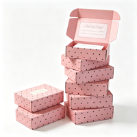 Boîtes d'expédition personnalisées à rabat supérieur pour emballage de petites entreprises, boîtes cadeaux moyennes en carton pour emballer les cadeaux