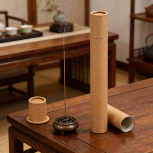 Incense Stick Packaging Tube Incense Protection Custom Sizes Paper Cylinder Packaging Kraft Tube Packaging - Product Image 1