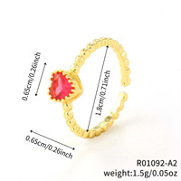 Bagues mode haute qualité gros, ouverture ajustable, zircon incrusté, plaqué or 18K, femmes – bagues fines