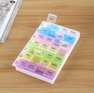 Hàng tháng <span class=keywords><strong>Pill</strong></span> <span class=keywords><strong>Box</strong></span> AM/PM <span class=keywords><strong>Pill</strong></span> Organizer trường hợp cho 7 ngày 28 khoang <span class=keywords><strong>Pill</strong></span> bao bì hộp du lịch lưu trữ di động hộp - Product Image 4