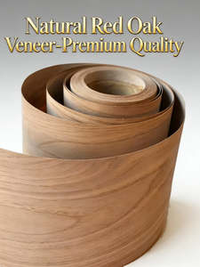 Natural Red Oak <strong>Veneer</strong> Real <strong>Wood</strong> Sheets Durable Sliced Cut Contemporary Prominent Grain Furniture Hotel Interior Decoration - Product Image 2
