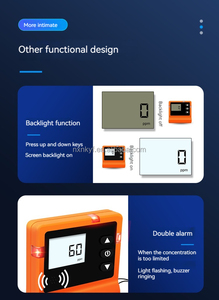 Monitor de gas antiexplosión portátil de mano IP65 H2s LEL oxígeno CO2 monóxido <span class=keywords><strong>Co4</strong></span> CO Gas Combustible Multi-Gas Detector - Product Image 4
