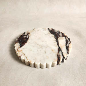 Rosa Levanto nampan marmer, hiasan rumah ornamen Display piring berlekuk marmer merah nampan <span class=keywords><strong>Shower</strong></span> - Product Image 4