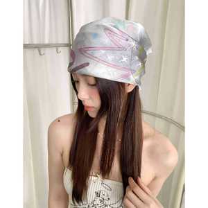 Foulard con Stampa Graffiti in Stile Y2K, <span class=keywords><strong>Turbante</strong></span> Leggero in Rete, <span class=keywords><strong>Bandana</strong></span> per Donna, Abbigliamento Streetwear Estivo per Attività all'Aperto - Product Image 3