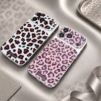 Coques de téléphone à imprimé animal, PC, luxe, antichoc pour iPhone