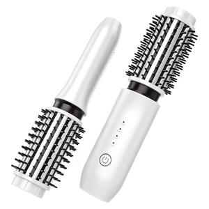 <span class=keywords><strong>Cepillo</strong></span> de aire caliente inalámbrico recargable portátil 3 en 1 <span class=keywords><strong>alisador</strong></span> de pelo de cerámica y rizador Multi Styler juego de Peine rizador de pelo - Product Image 4