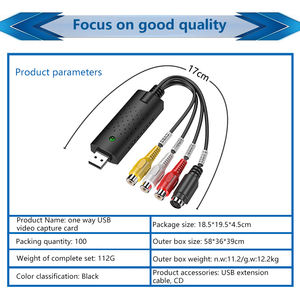 <span class=keywords><strong>Adaptateur</strong></span> de carte de Capture Audio vidéo USB 2.0 <span class=keywords><strong>VHS</strong></span> <span class=keywords><strong>vers</strong></span> <span class=keywords><strong>PC</strong></span> DVD VCR convertisseur de carte de Capture facile <span class=keywords><strong>adaptateur</strong></span> de carte de Capture - Product Image 4