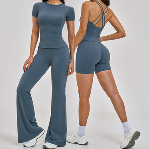 Conjuntos Deportivos de 6 Piezas para <span class=keywords><strong>Mujer</strong></span>, <span class=keywords><strong>Ropa</strong></span> Deportiva Casual, de Alta Elasticidad y Calidad, para Yoga, Venta Directa de Fábrica - Product Image 2