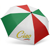 Parapluie pliant entièrement automatique de haute qualité, série motif drapeau italien, silhouette extérieure élégante, thème campagnard, classique