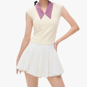 Ensemble de tenue de tennis pour femme personnalisable, coupe ajustée, séchage rapide, anti-exposition, pour course en extérieur, fitness, jupe de tennis et yoga - Product Image 3