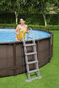 <span class=keywords><strong>Bestway</strong></span>-Piscina <span class=keywords><strong>redonda</strong></span> de ratán 56725, bomba de filtro estándar europeo, grande, para exteriores - Product Image 5