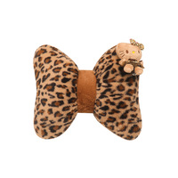 Coussin de nuque de voiture de luxe imprimé léopard, design créatif oreilles de chat, soutien lombaire doux pour femmes et enfants, accessoire d'intérieur automobile