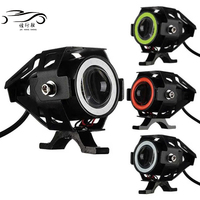 JHS U7 moto projecteurs 12V DRL moto phare clignotant travail feu arrière moto LED antibrouillard