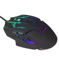 Ventes chaudes Moins cher Bonne qualité Conceptions ergonomiques Souris de jeu optique réglable avec éclairage RVB pour joueur